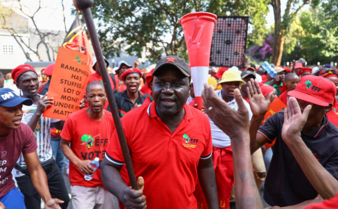 Protesters in South Africa