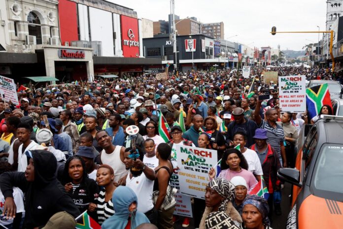 South Africa’s protest